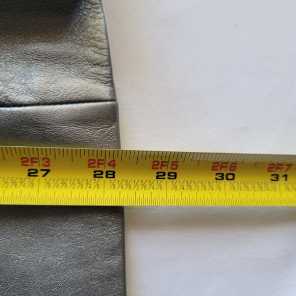 BUY AS IS: Willi Smith Silver Faux Leather Jacket/Blazer (Size: M) - Picture 15 of 16